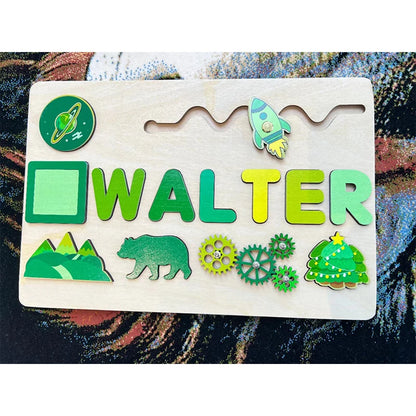 Personalised Montessori Wooden Puzzle