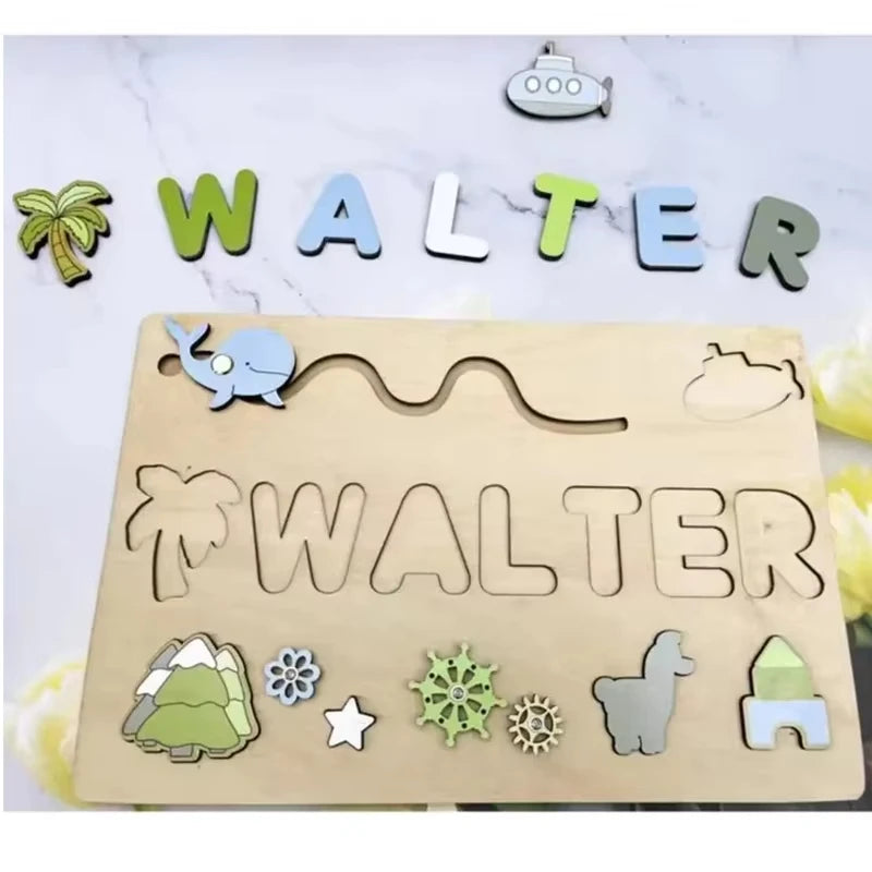 Personalised Montessori Wooden Puzzle