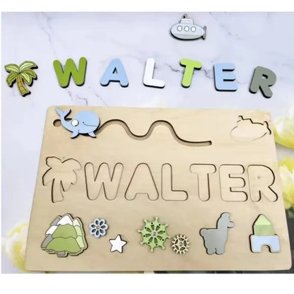 Personalised Montessori Wooden Puzzle