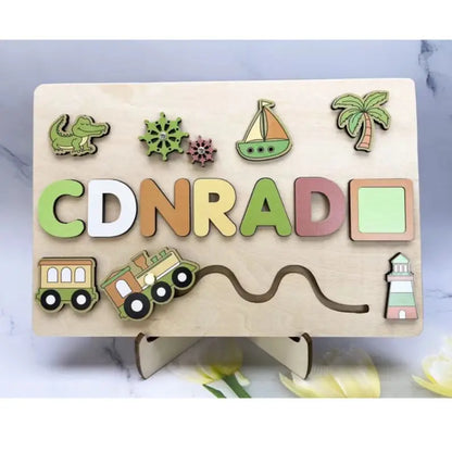 Personalised Montessori Wooden Puzzle
