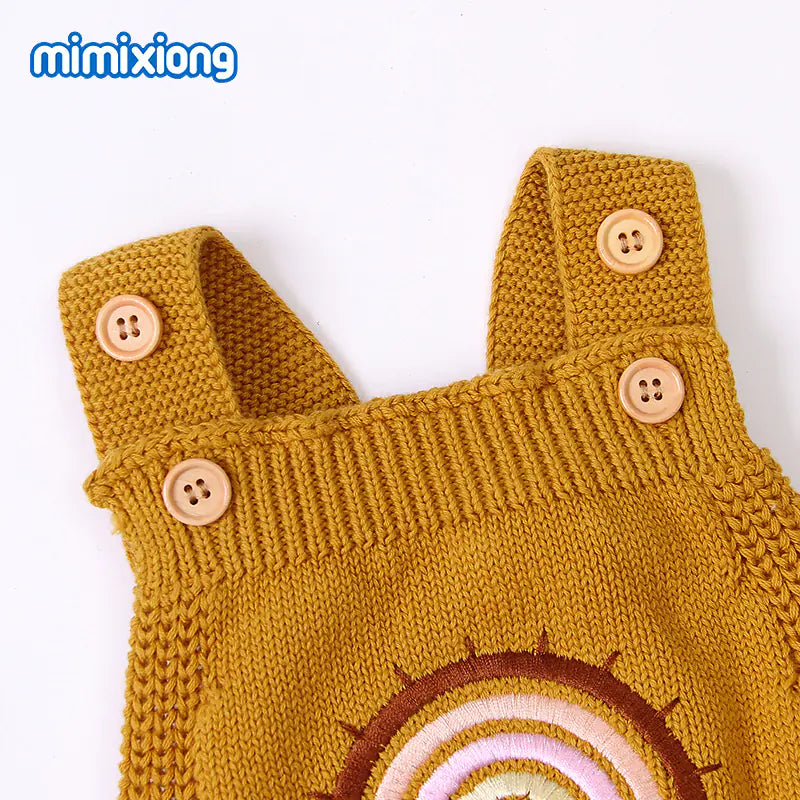 Rainbow Knit Romper