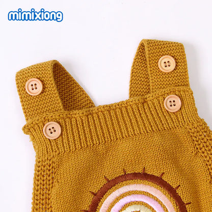 Rainbow Knit Romper