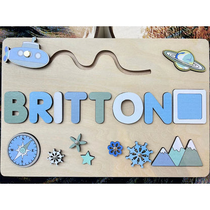 Personalised Montessori Wooden Puzzle