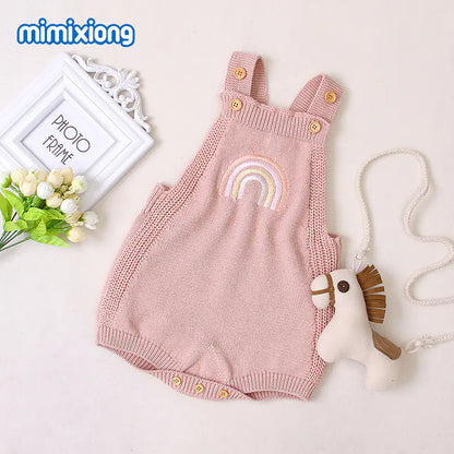 Rainbow Knit Romper