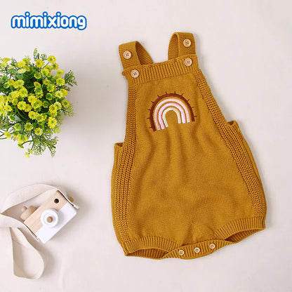 Rainbow Knit Romper