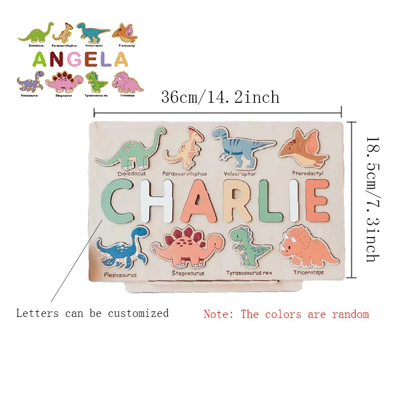 Personalised Montessori Wooden Puzzle