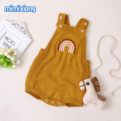 Rainbow Knit Romper